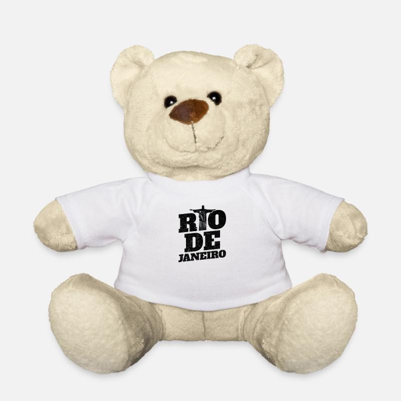 Brasilien Rio de Janeiro Souvenir - Teddy - Weiß