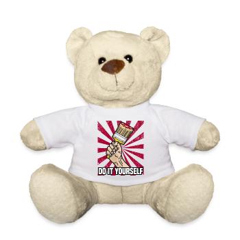 DO IT YOURSELF Painter and Lakierer Hobby Brush - Teddy Bear - white - Front