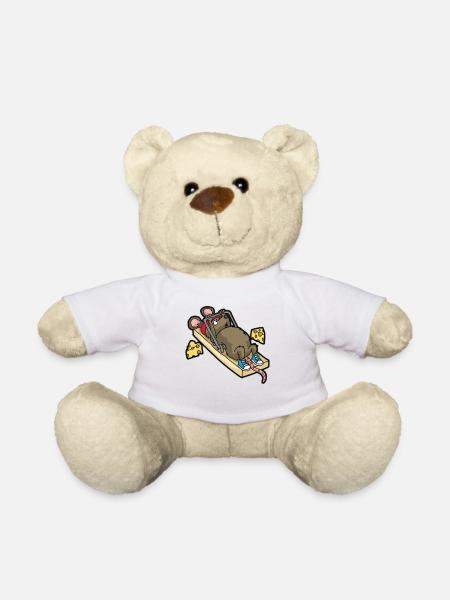 drôle de souris forte piège à souris fils fille sport - Nounours - blanc