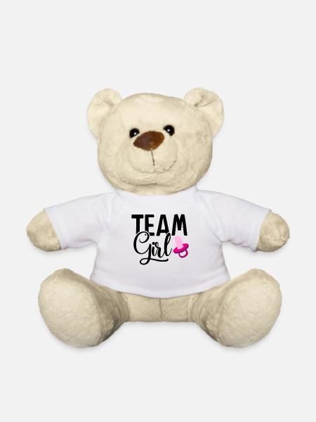 Team Mädchen für werdende Eltern - Teddy - Weiß