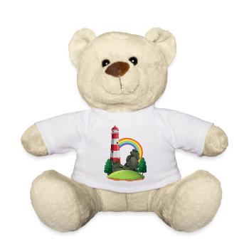 Leuchtturm, internationaler Leuchtturm Tag - Teddy - Weiß - Vorne