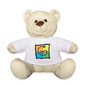 GEOCATCHER Schatzkarte GEOCACHING - Teddy - Weiß - Vorne