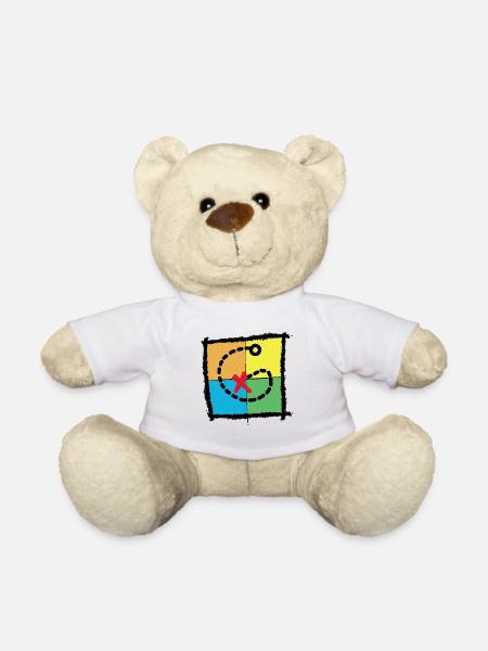 GEOCATCHER Schatzkarte GEOCACHING - Teddy - Weiß