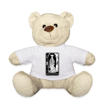 Haute prêtresse Tarot Cartes Devins Devins - Nounours - blanc - Devant