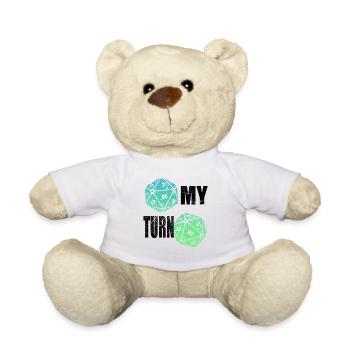 Mon tour mon tour dés dés jeux de dés - Nounours - blanc - Devant