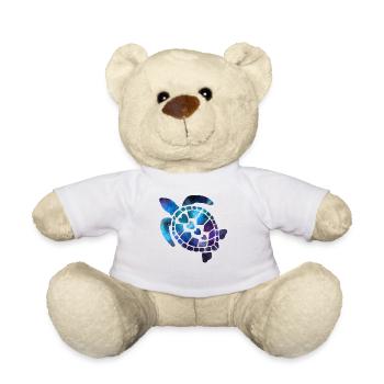 Meeresschildkröte im Weltraum - Teddy - Weiß - Vorne