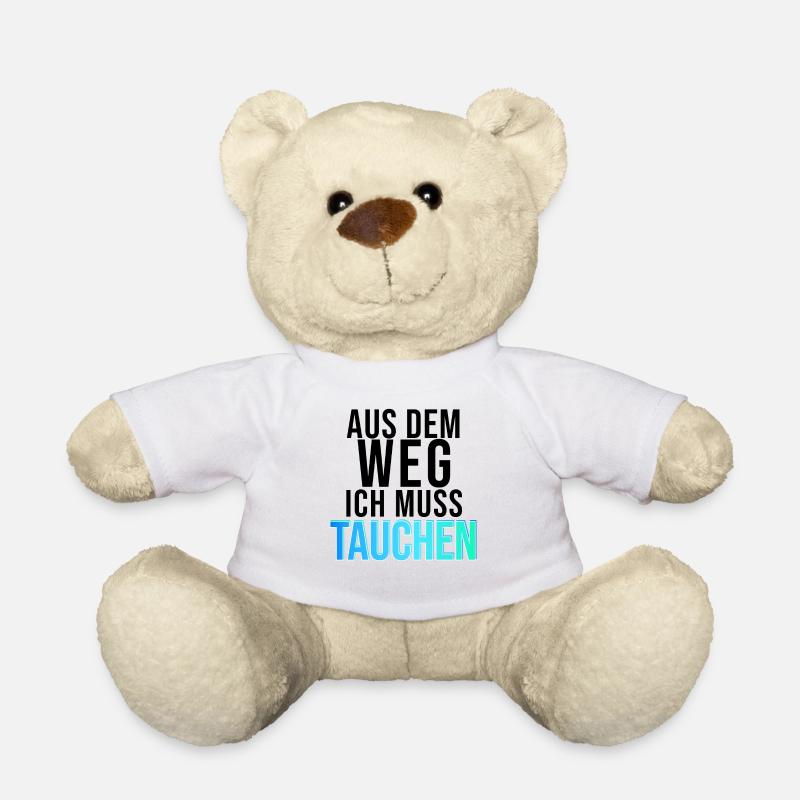 TAUCHEN Neon Schriftzug - Teddy - Weiß