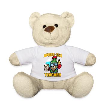 APRES-SKI TEACHER Skilehrer Ski Lehrer Apres Ski - Teddy - Weiß - Vorne