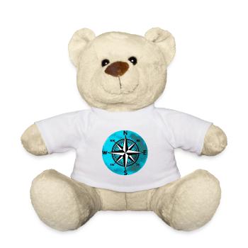 Kompass Planeten Windrose Reisen Nautik Expedition - Teddy - Weiß - Vorne
