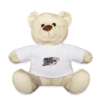 Marathon Gift Birthday Gentlemen - Teddy Bear - white - Front