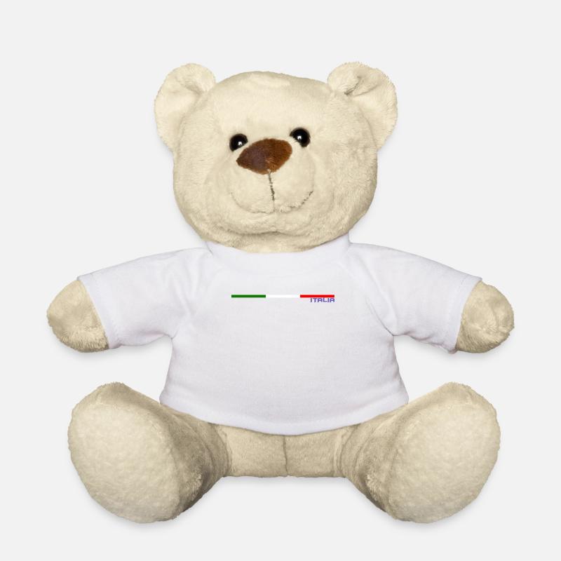 DRAPEAU ITALIA - Nounours - blanc