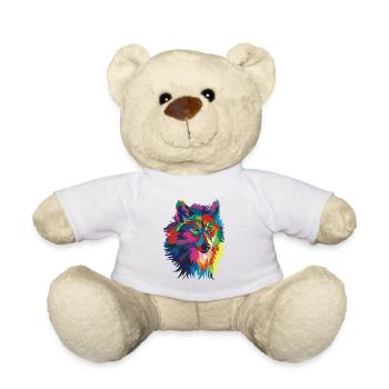 colorful Wolf - Teddy - Weiß - Vorne