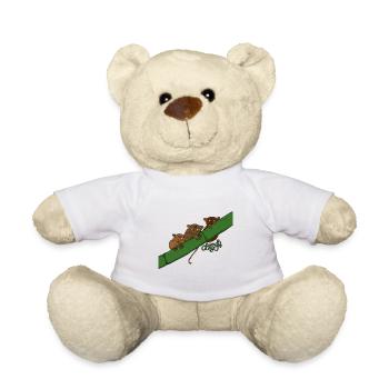Leprechaun Makis Family Gift Idea for Makis & Monkeys - Teddy Bear - white - Front
