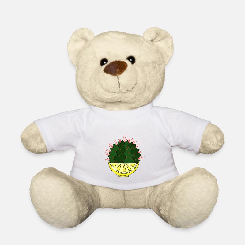 The lemon cactus - Teddy Bear - white