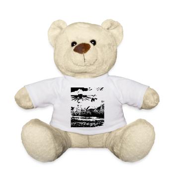 Angelus Fantasy Black Art Design - Teddy Bear - white - Front