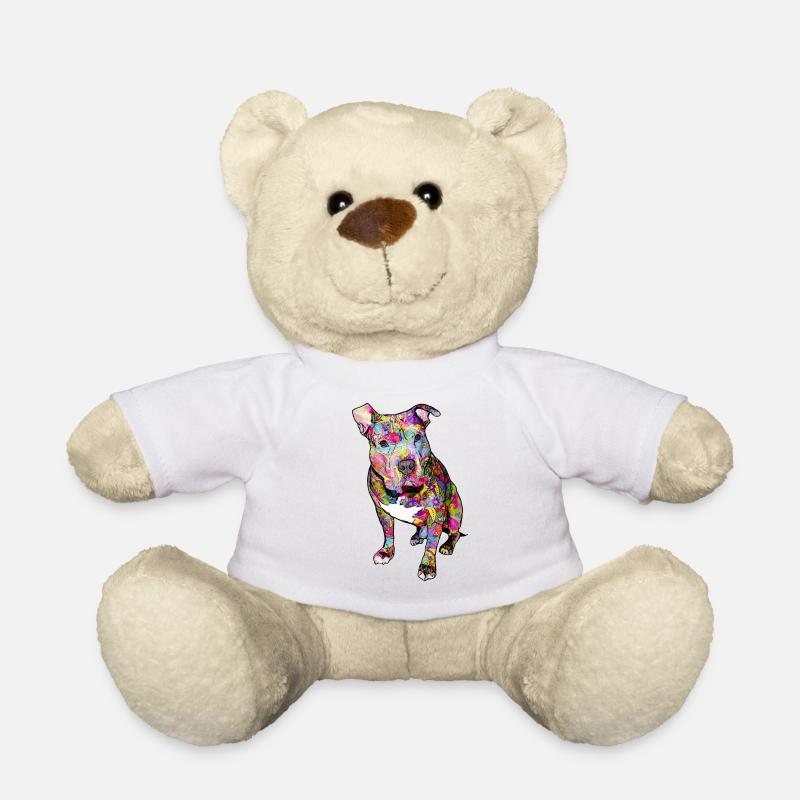 Pitbull Hippie - Teddy - Weiß
