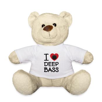 I LOVE DEEP BASS - Teddy - Weiß - Vorne