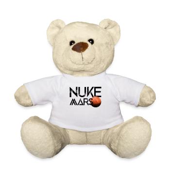 Nuke Mars Terraforming Space Red Planet - Teddy Bear - white - Front