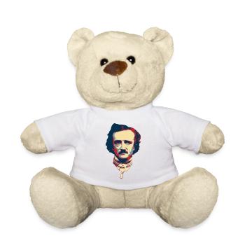 Edgar Allan Poe Pop Art - Teddy Bear - white - Front
