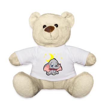Elefant mit Segelohren - Teddy - Weiß - Vorne