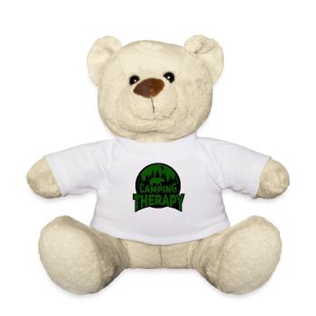 Camper Camping Wald Nacht Therapie Geschenk - Teddy - Weiß - Vorne