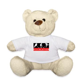 Hockey sur glace, hockey sur glace, hockey sur glace - Nounours - blanc - Devant