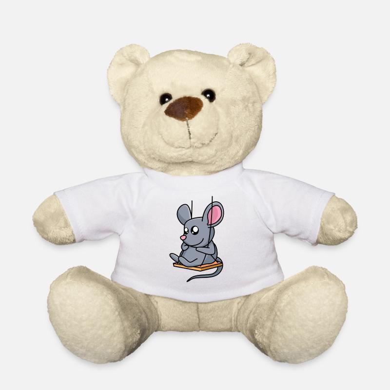 Mäuseschaukel - Teddy - Weiß