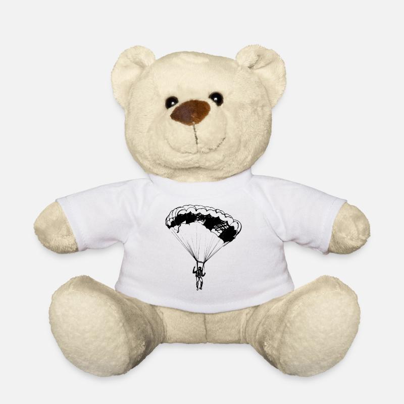 Parachute, parachutisme, parachute - Nounours - blanc