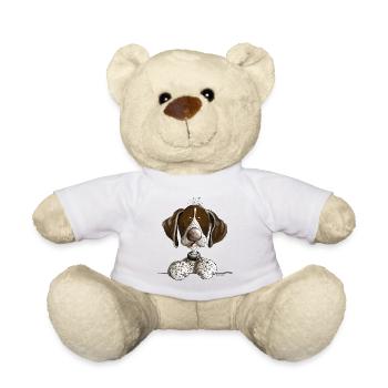 Drolliger Deutsch Kurzhaar - Teddy - Weiß - Vorne