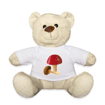 Mushroom Mushrooms - Teddy Bear - white - Front