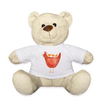 Henne und Küken - Teddy - Weiß - Vorne