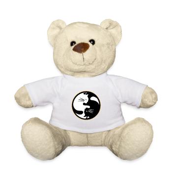 Yin Yang Twin Cat Yin Yang Twin Cat - Teddy Bear - white - Front