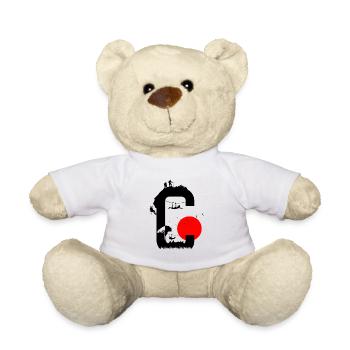 C soleil rouge - Nounours - blanc - Devant