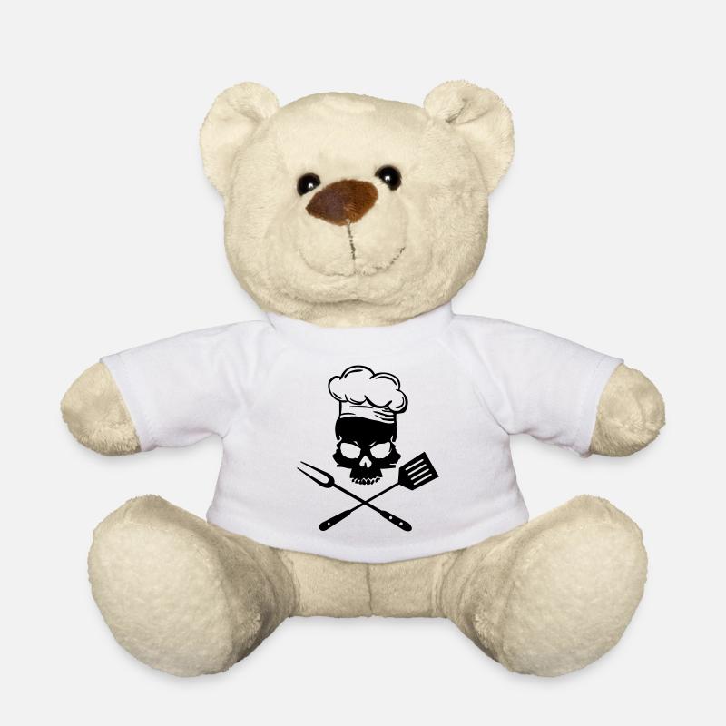 Grill Skull - Nounours - blanc