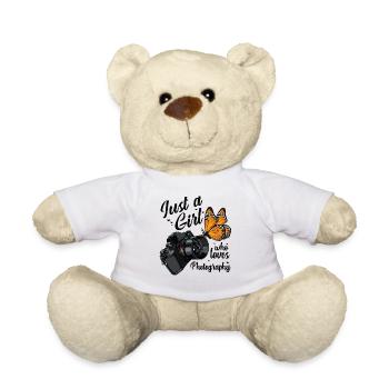 Le papillon rencontre la caméra - Nounours - blanc - Devant