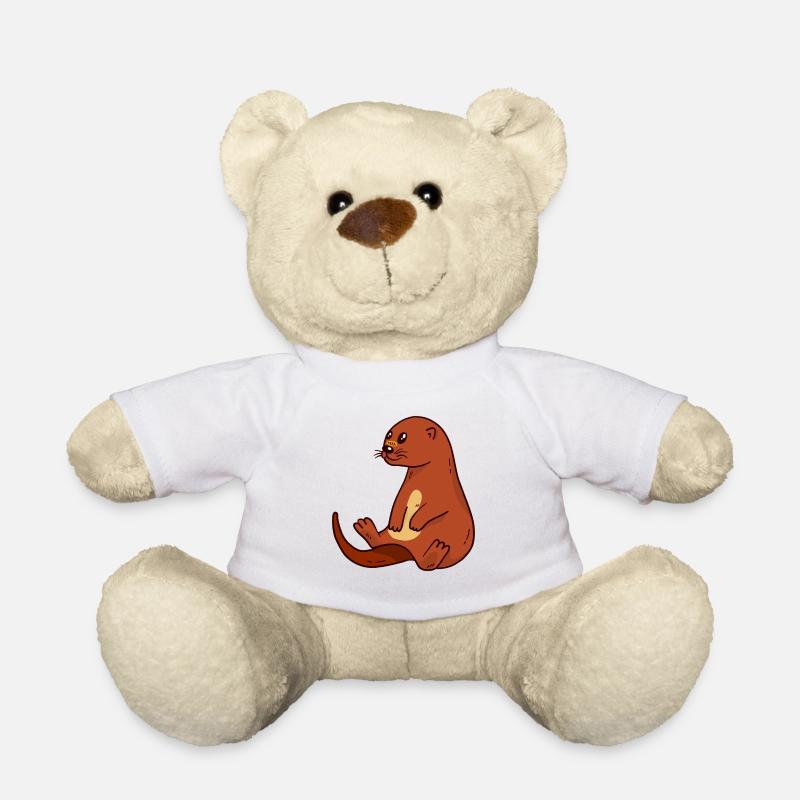loutre - Nounours - blanc