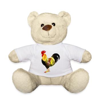 Rooster - Teddy Bear - white - Front