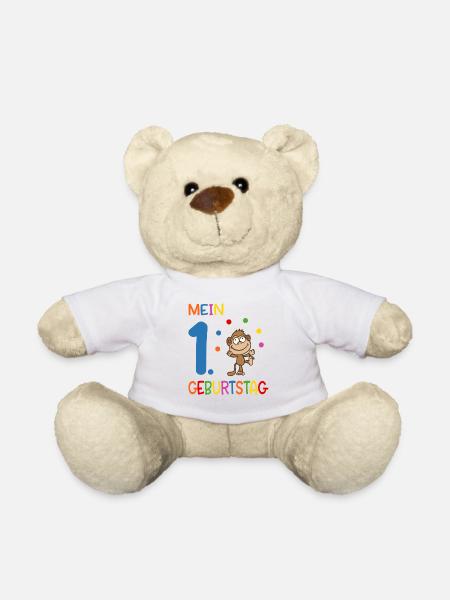 Mein erster Geburtstag - Teddy - Weiß
