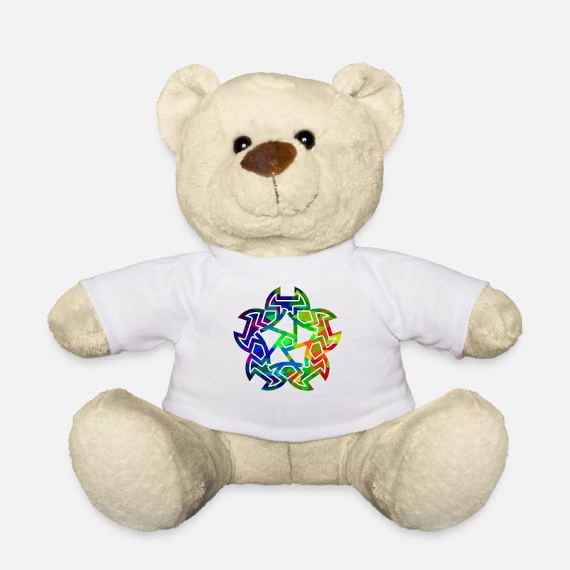 Keltisches Ornament - Teddy - Weiß