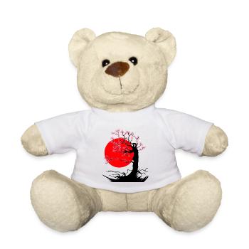 Tree Fantasy Asia China Japan - Teddy Bear - white - Front