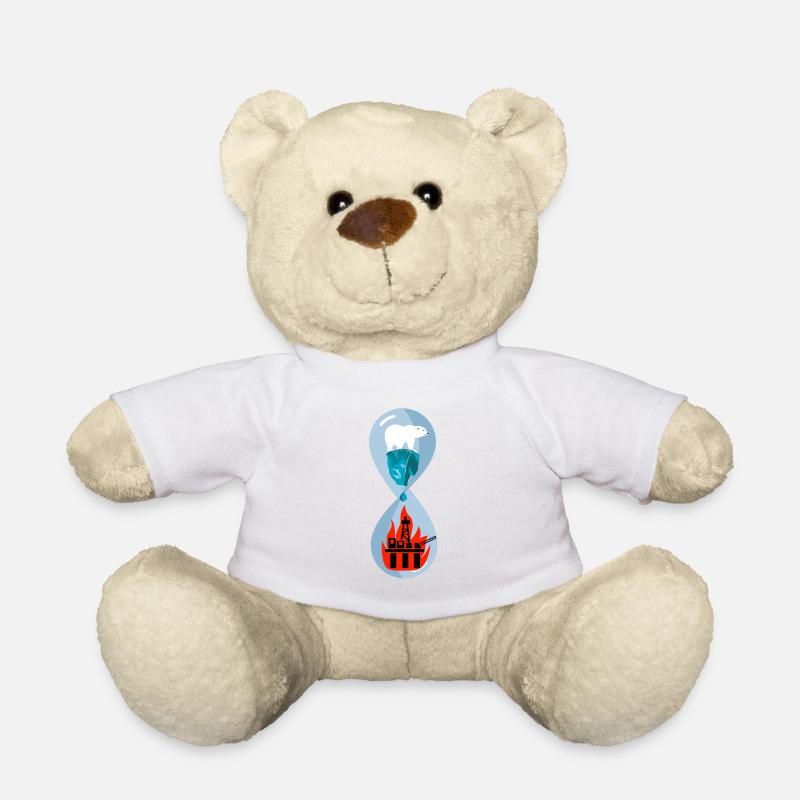 Polar bear climate climate change - Teddy Bear - white
