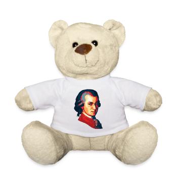 Wolfgang Amadeus Mozart - Nounours - blanc - Devant