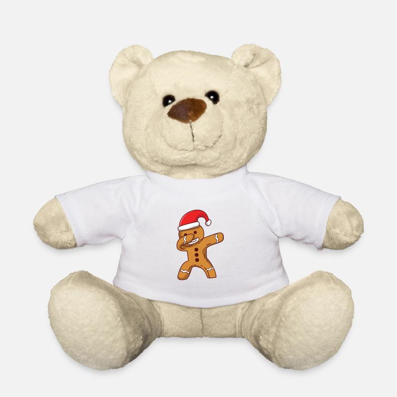 Dabbing Lebkuchenmann Weihnachten Humor - Teddy - Weiß