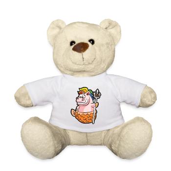 Unicorn horoscope zodiac sign Aquarius humor - Teddy Bear - white - Front