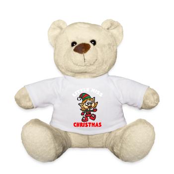 LITTLE MISS CHRISTMAS ELF - Teddy Bear - white - Front