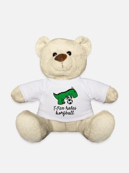 T-Rex hates korfball ballon dinosaure marrant - Nounours - blanc