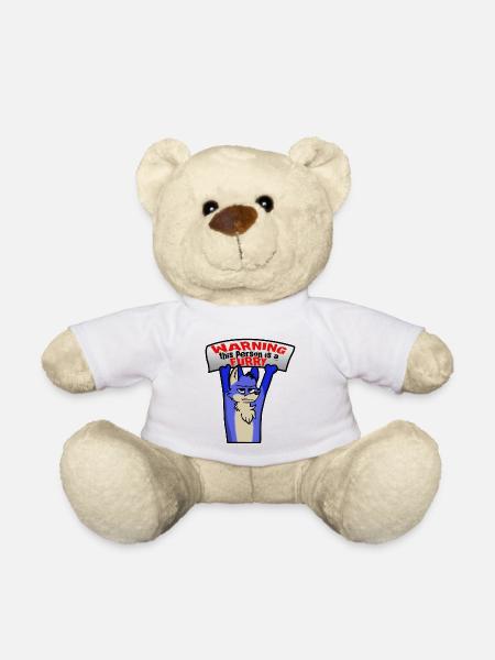 Warning this person is a furry - Teddy Bear - white