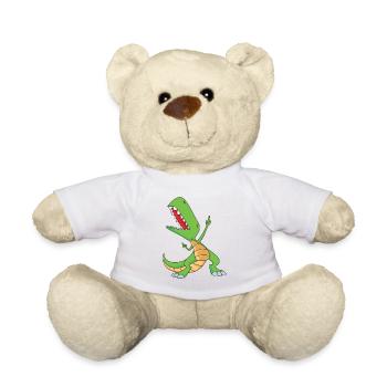 Tamponner le T-Rex | Dabbing Dinosaurs | Party Rex - Nounours - blanc - Devant
