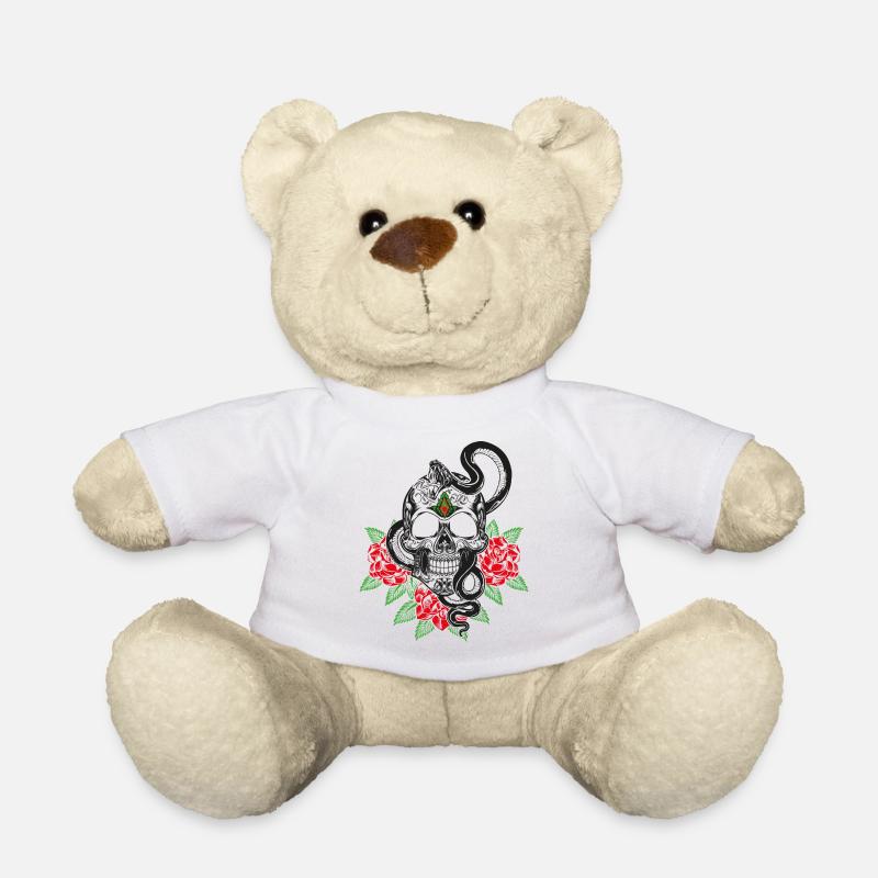 Snake skull - Teddy Bear - white