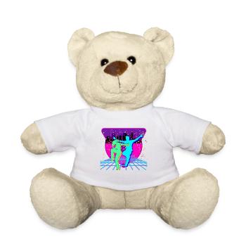 80s party - Teddy Bear - white - Front